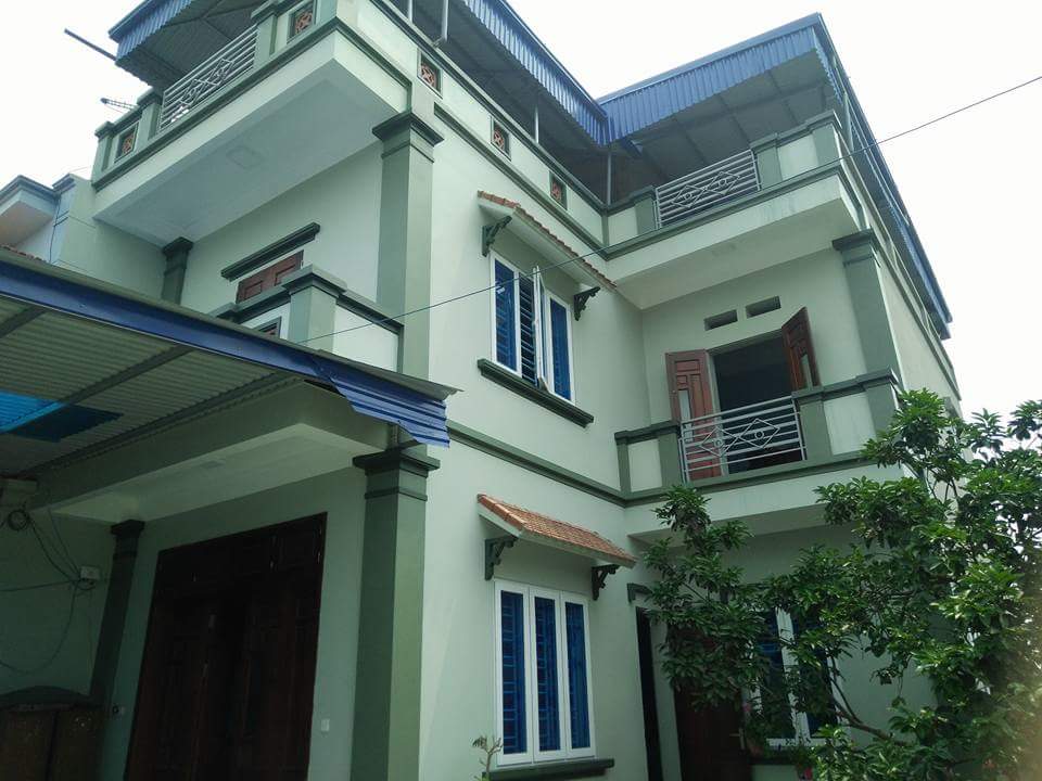 công trình sơn lại nhà cho gia đình chú hoàn phường đại mỗ